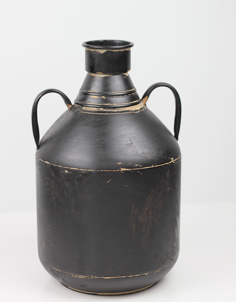 tall black vase